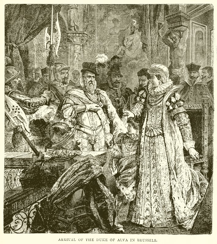 Alva herceg érkezése Brüsszelbe alkotó: English School