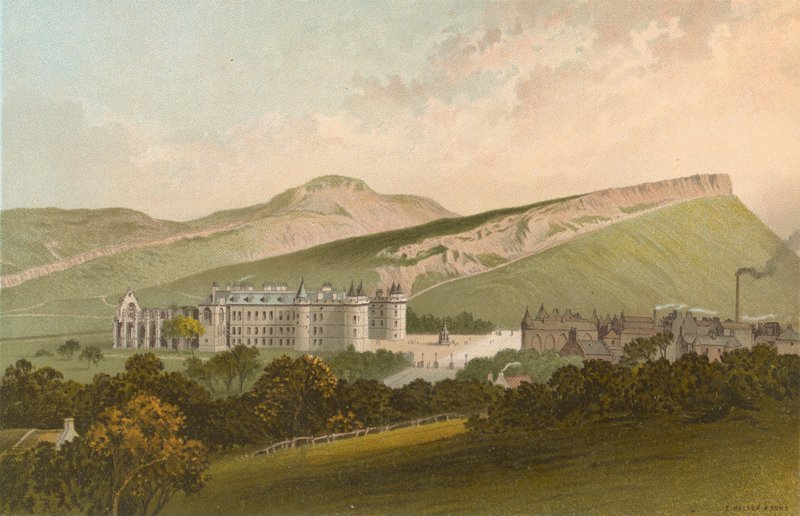 Arthur Seat és Salisbury Crags – Edinburgh alkotó: English School