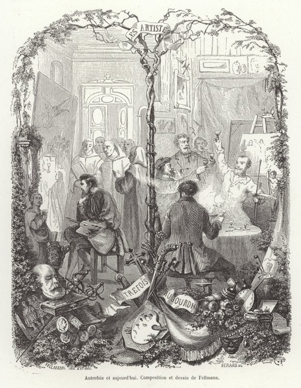 Művészek egykor és most alkotó: English School