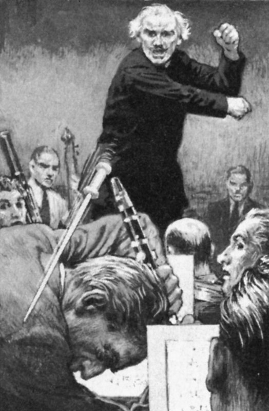 Arturo Toscanini a botját egy vétkes játékosra dobta (litho) alkotó: English School