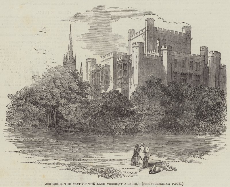 Ashridge, a néhai Alford vikomt székhelye (metszet) alkotó: English School