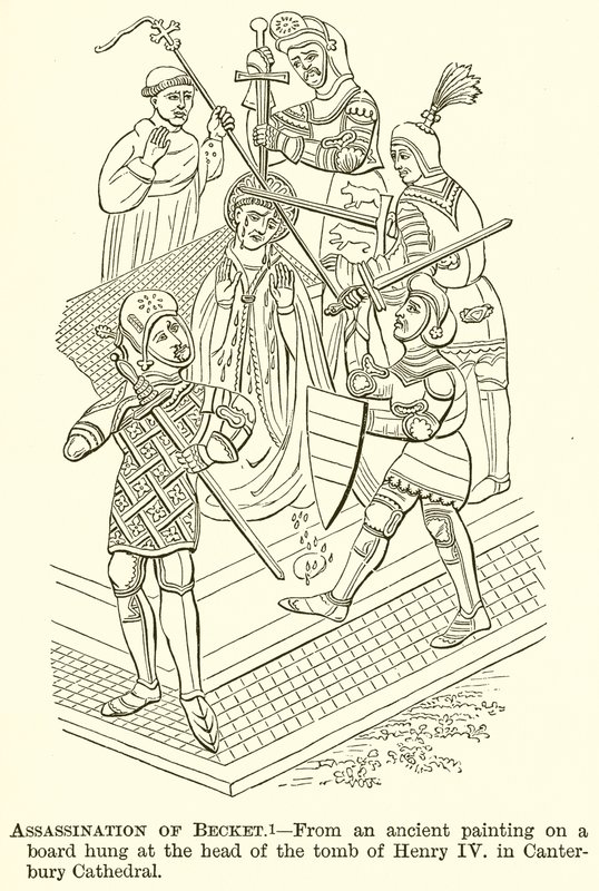 Becket meggyilkolása alkotó: English School