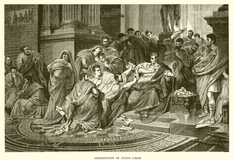 Julius Caesar meggyilkolása alkotó: English School