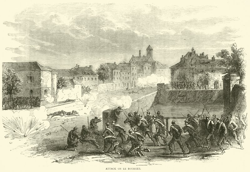 Támadás Le Bourget ellen, 1870. október alkotó: English School