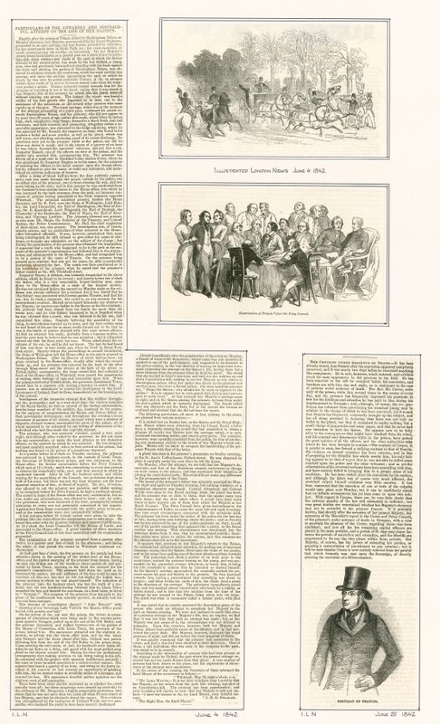 Kísérlet Viktória királynő életére, 1842 alkotó: English School