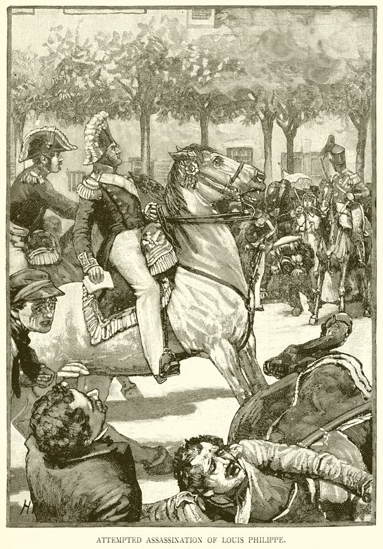 Louis Philippe meggyilkolásának kísérlete alkotó: English School