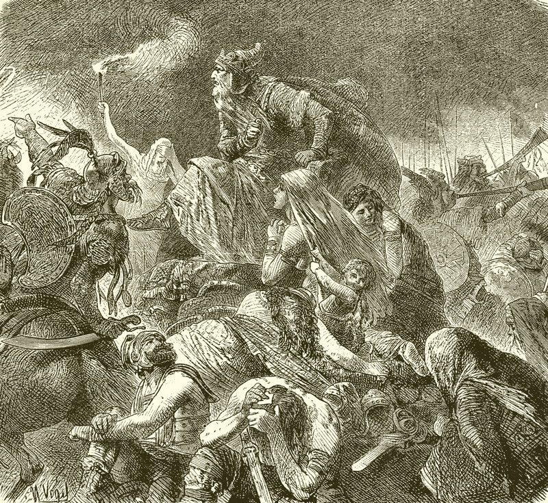 Attila a chalonsi csatában alkotó: English School