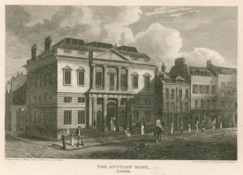 Auction Mart, St Bartholomews Lane, London alkotó: English School