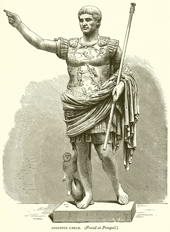 Augustus Caesar. (Pompejiben találták) alkotó: English School