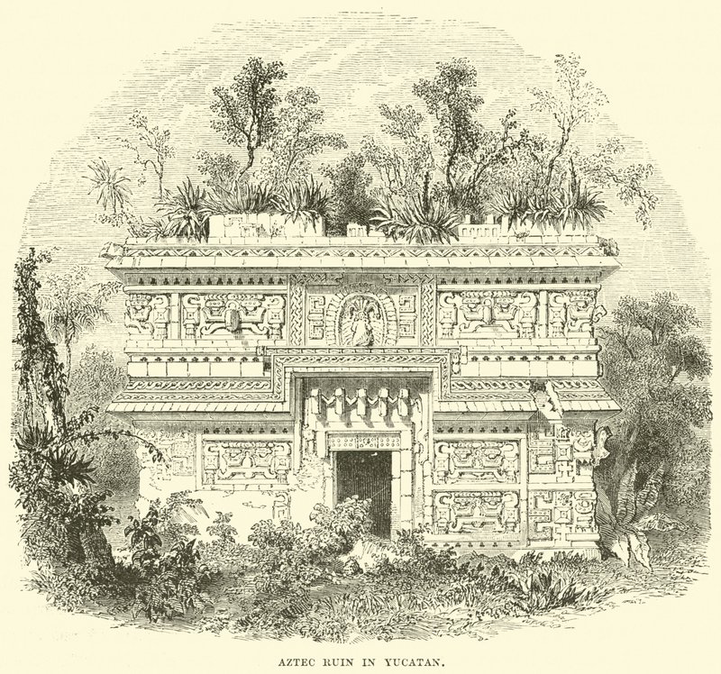 Azték romok Yucatanban alkotó: English School