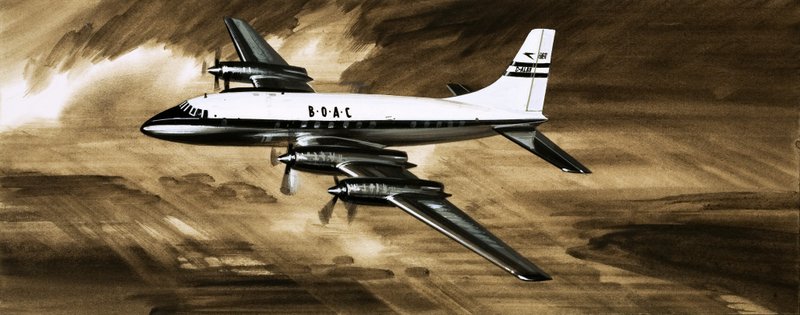 A BOAC Whispering Giant, a Bristol Britannia alkotó: English School