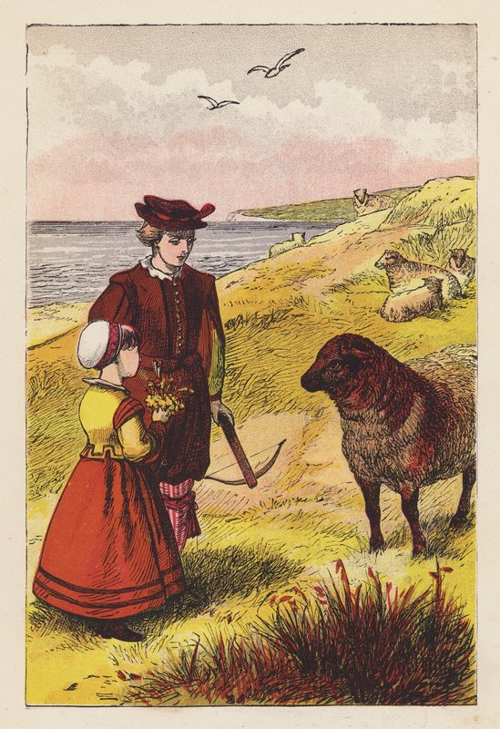 Baa, Baa, fekete bárány (színes litográfia) alkotó: English School