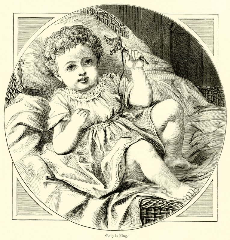 A baba a király (metszet) alkotó: English School