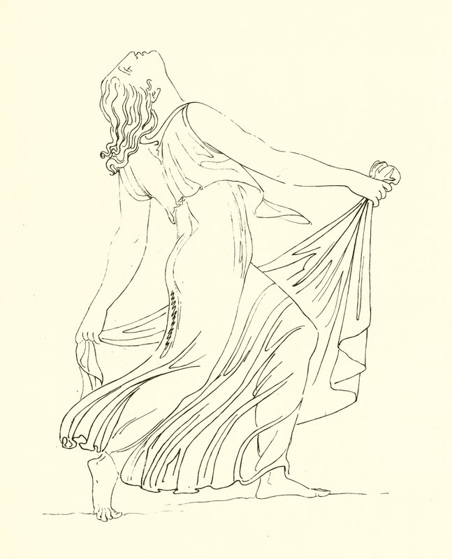 Bacchante tánc lelkes hévvel alkotó: English School