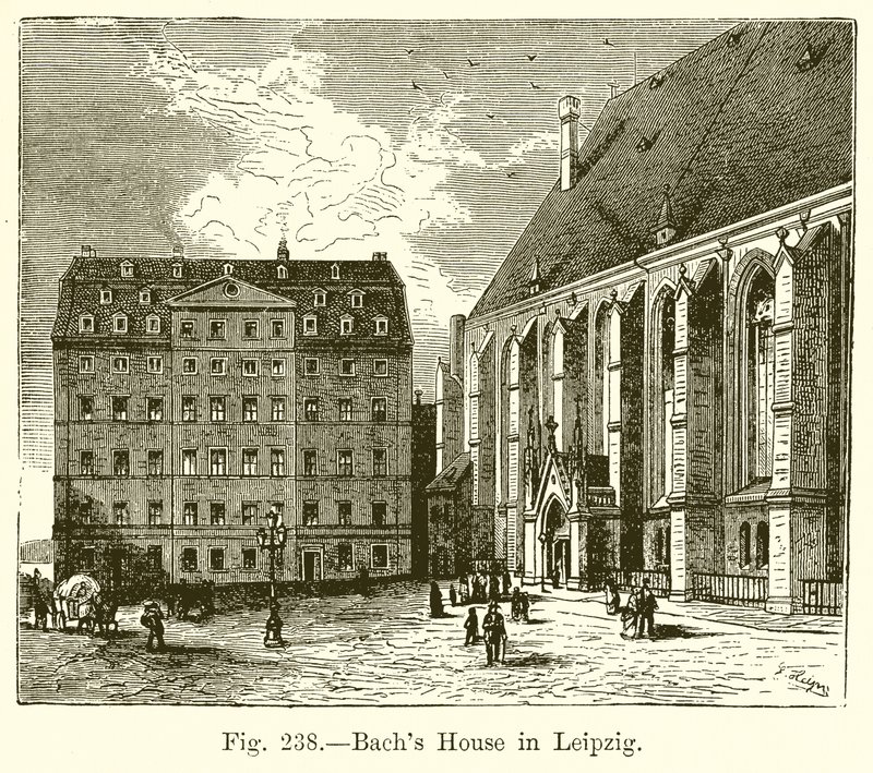 Bach háza Lipcsében alkotó: English School