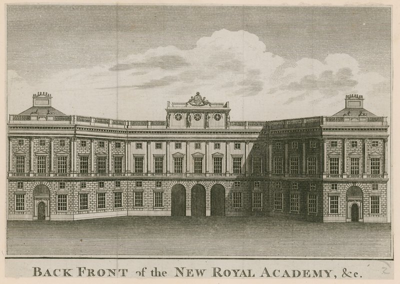 Az új Királyi Akadémia hátulja alkotó: English School
