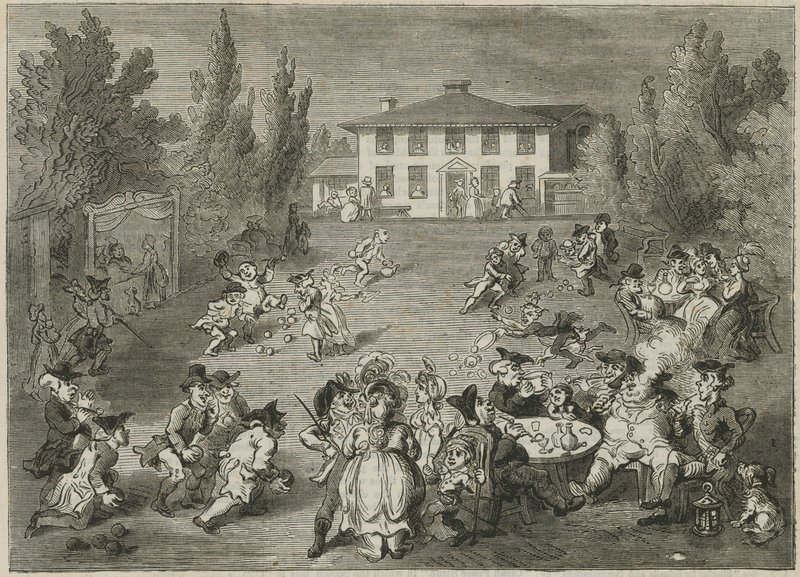 Bagnigge Wells House és Tea Gardens alkotó: English School