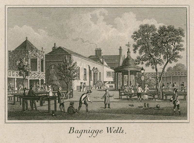 Bagnigge Wells, London alkotó: English School