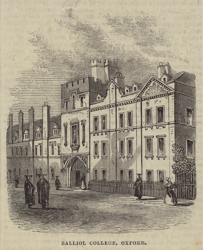 Balliol College, Oxford (metszet) alkotó: English School