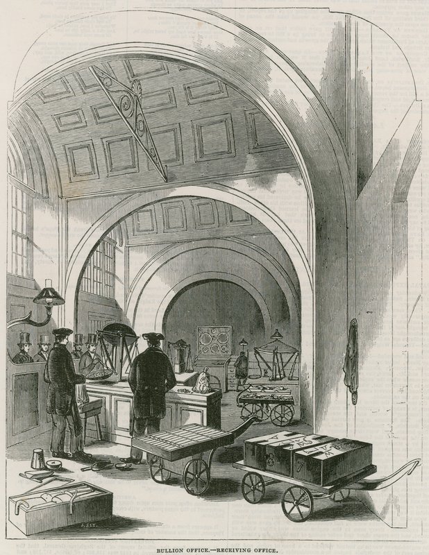 Bank of England, Bullion Office és Gold Weighing Room alkotó: English School