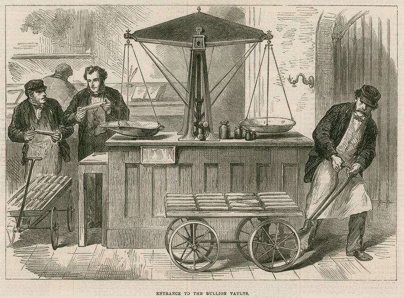 Bank of England, Bullion Office és Gold Weighing Room alkotó: English School