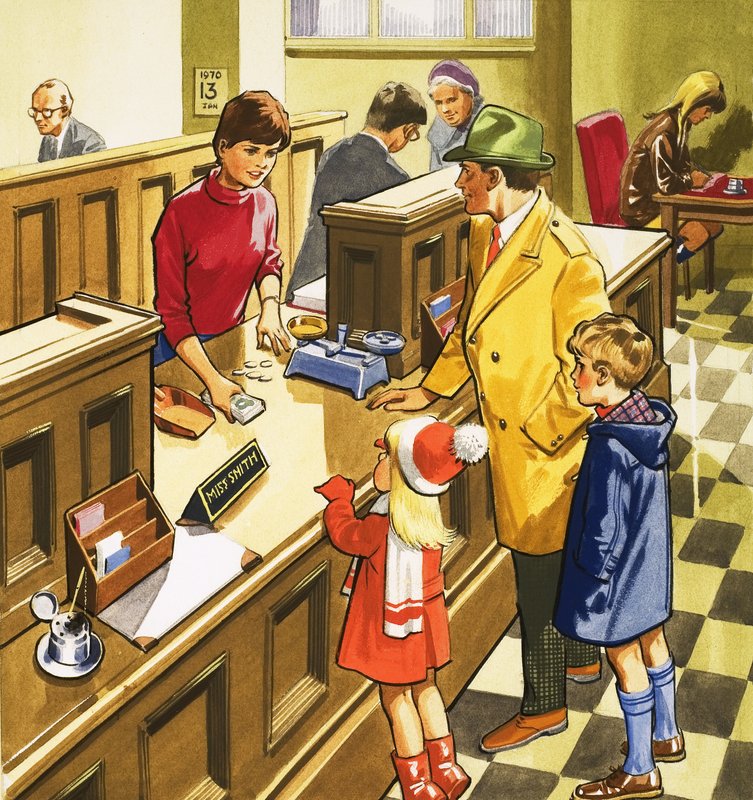bankpénztáros alkotó: English School
