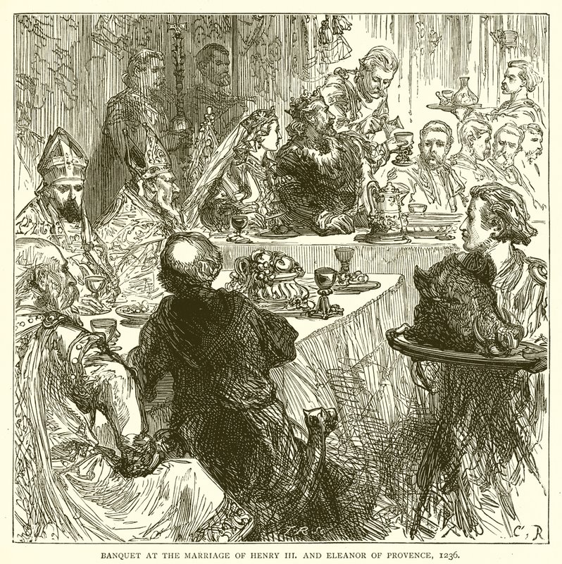 Lakó III. Henrik és Provence-i Eleonor házasságán, 1236 alkotó: English School