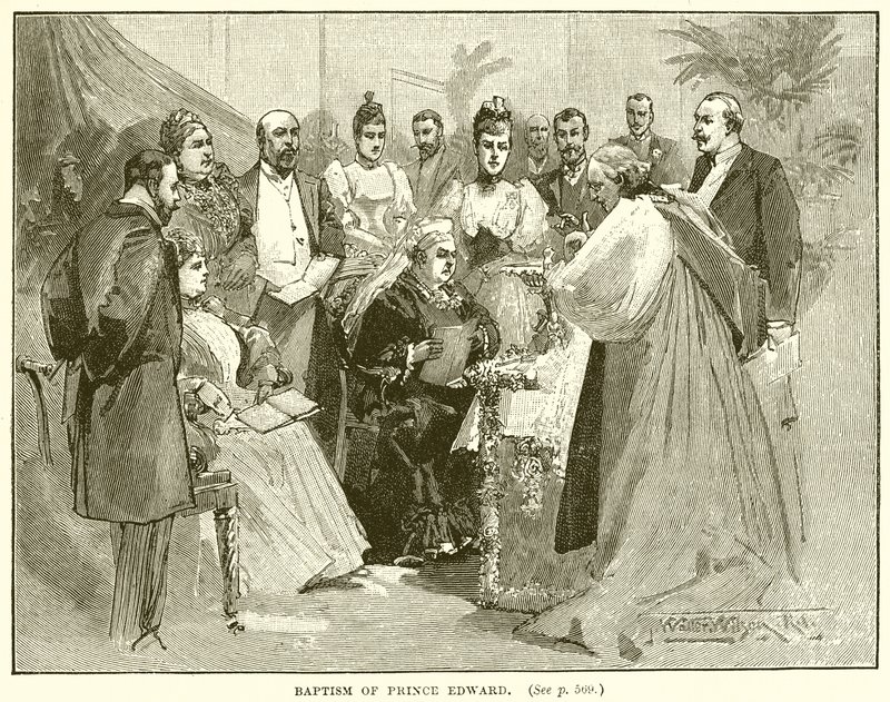 Edward herceg megkeresztelkedése alkotó: English School