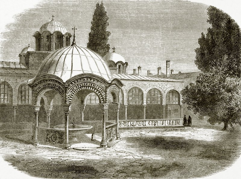 Szent Laura keresztelőkápolna vagy Phiale alkotó: English School