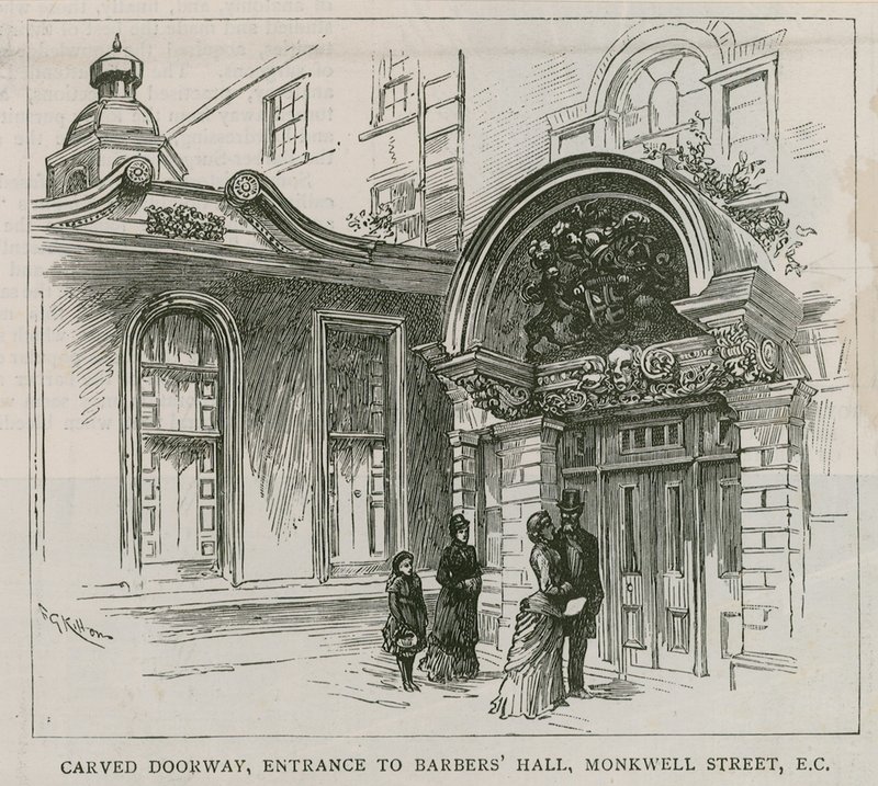 Barber Surgeons Hall, Monkwell Street, London alkotó: English School