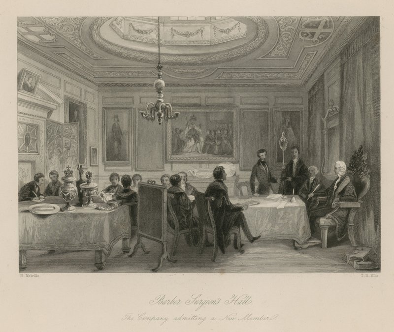 Barber Surgeons Hall, a Társaság új tagot vesz fel alkotó: English School