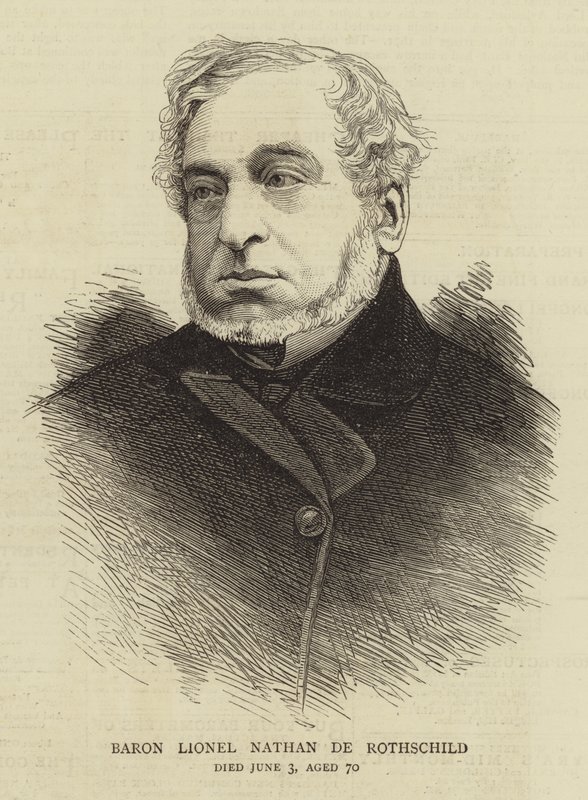 Lionel Nathan de Rothschild báró (metszet) alkotó: English School