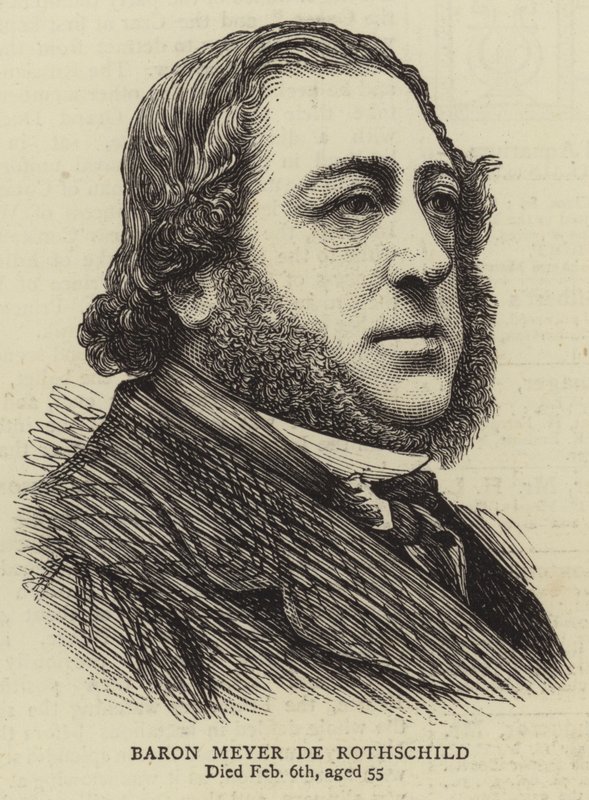 Mayer de Rothschild báró (metszet) alkotó: English School