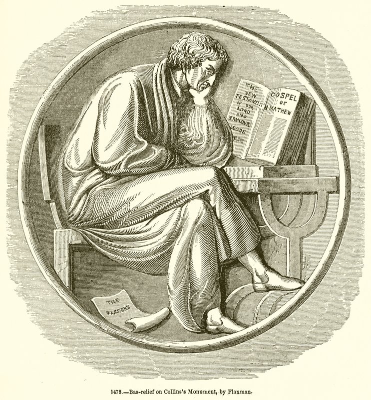 Dombormű a Collinss-emlékműről, Flaxman alkotó: English School