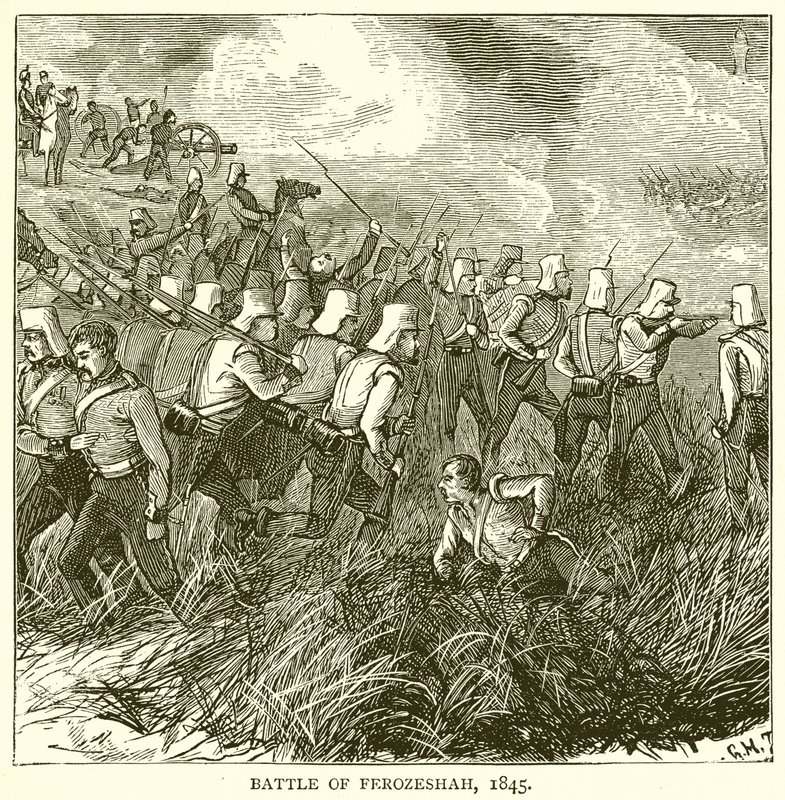 Ferozesah-i csata, 1845 alkotó: English School
