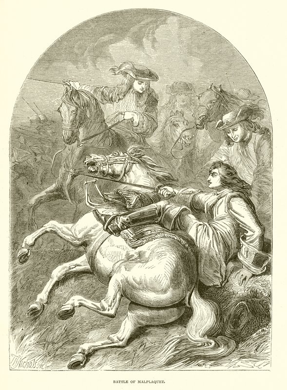 Malplaquet-i csata alkotó: English School