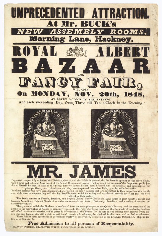 Bazár és Fancy Fair, 1848. november 20 alkotó: English School
