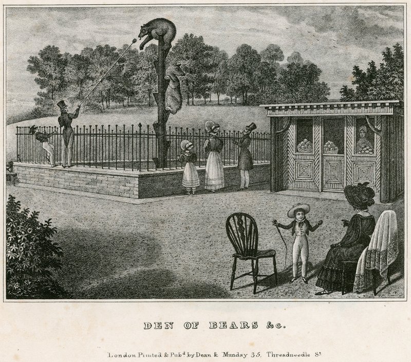 Bear Pit, London Zoological Gardens, Regents Park alkotó: English School