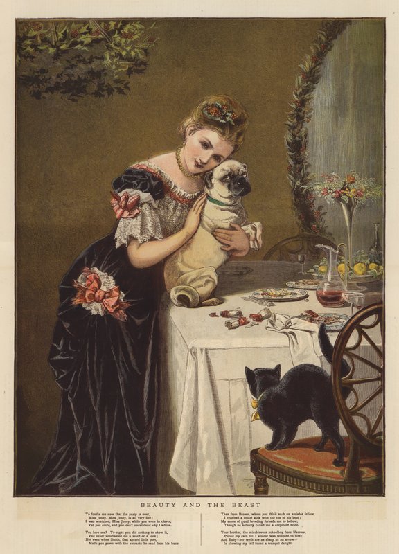 A szépség és a szörnyeteg (chromolitho) alkotó: English School