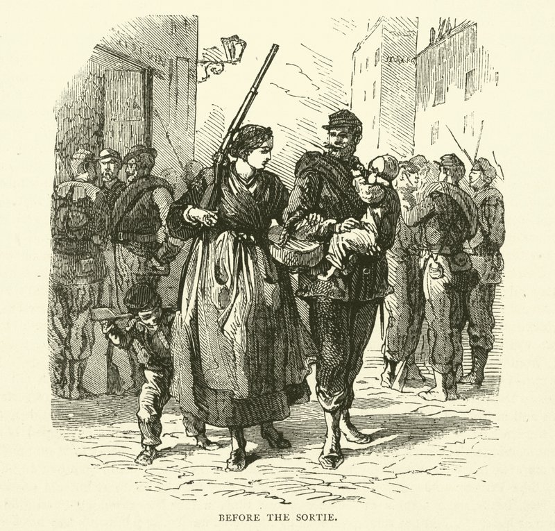 A Sortie előtt, 1871. január alkotó: English School
