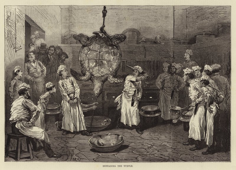 A teknős lefejezése alkotó: English School