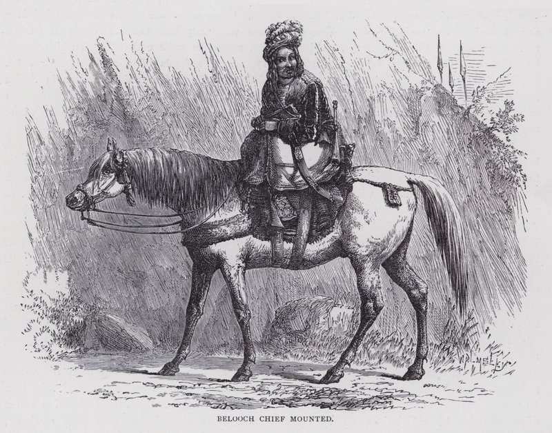 Belooch Chief szerelt (metszet) alkotó: English School