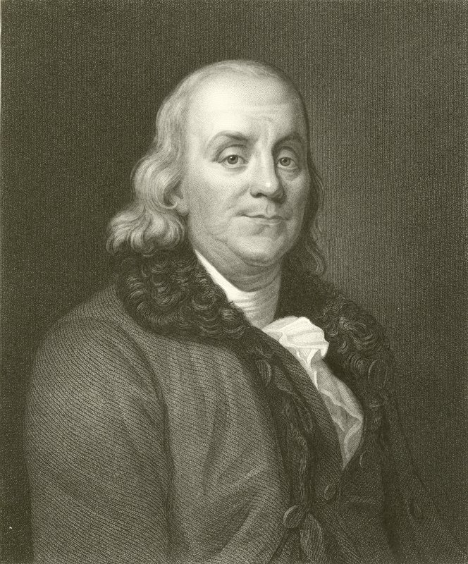 Benjamin Franklin alkotó: English School