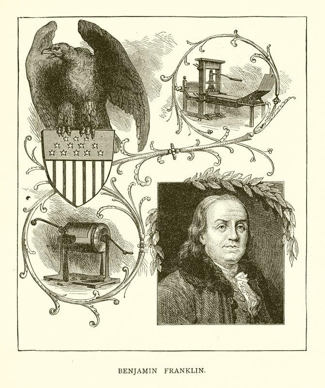 Benjamin Franklin alkotó: English School
