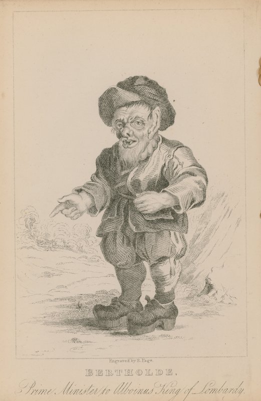 Bertholde, Alboinus miniszterelnöke, Lombardia királya alkotó: English School