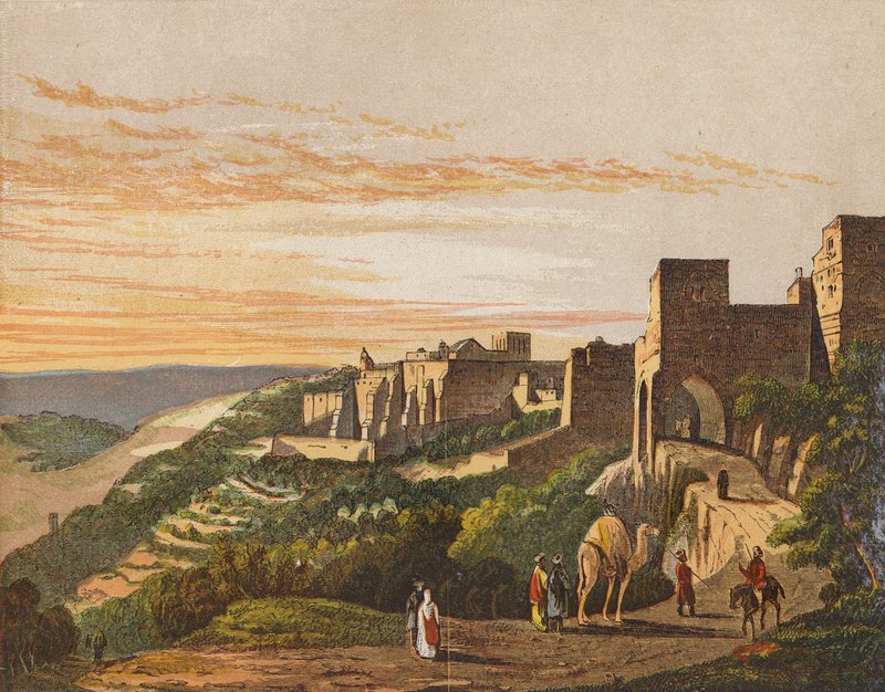 Betlehem (színes litográfia) alkotó: English School