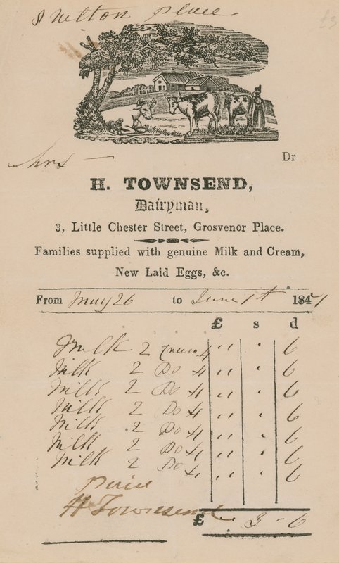 Bill H Townsendből, Dairyman alkotó: English School