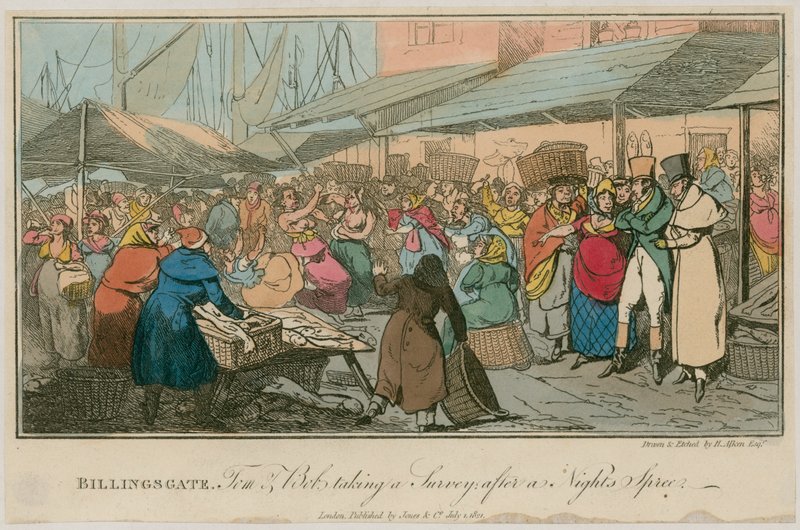 Billingsgate, Tom és Bob felmérést végeznek egy éjszakai mulatság után alkotó: English School