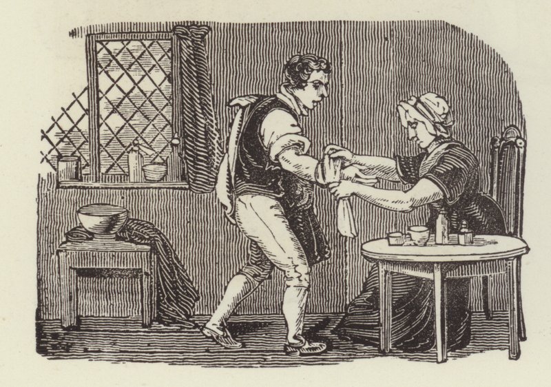 Vágás bekötése (gravírozás) alkotó: English School