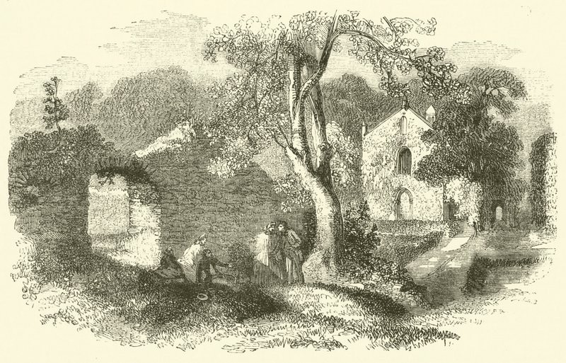 Bindon Abbey (metszet) alkotó: English School
